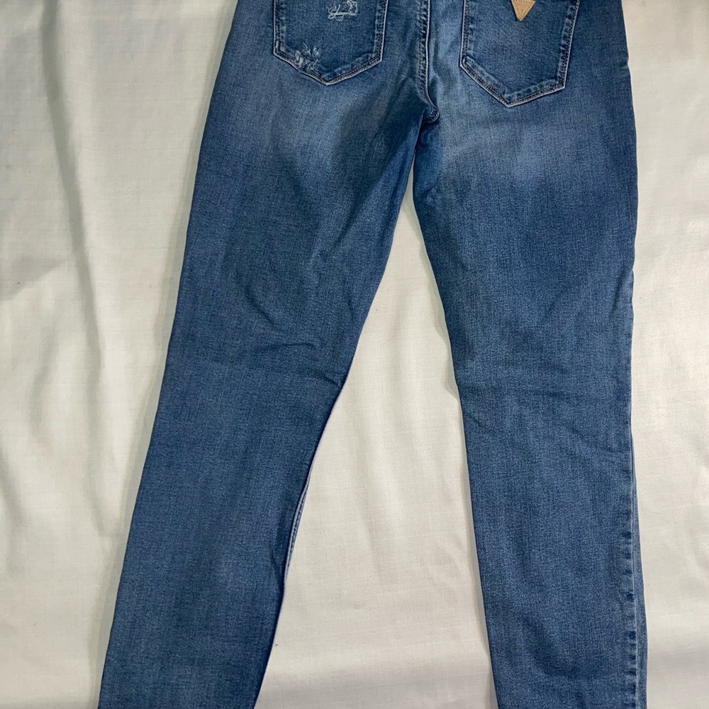Guess Low Rise Skinny Blue Jeans